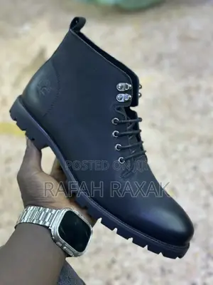 Men’S Classic Black Timberland Casual Leather Boots
