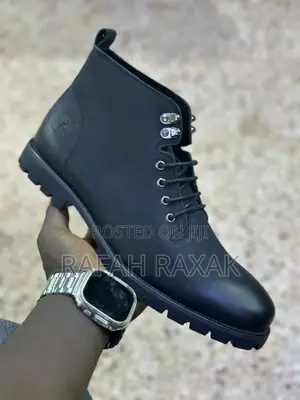 Men’S Classic Black Timberland Casual Leather Boots