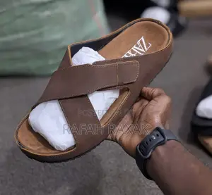 Original Men’S Brown Zara Cross Leather Sandals