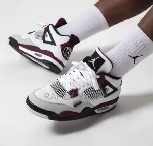 Nike Air Jordan 4 Retro X Paris Saint Germain “Bordeaux” Sneakers
