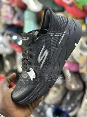 Original Men’S Black Skechers Slip-ins Max Cushion Running Sneakers