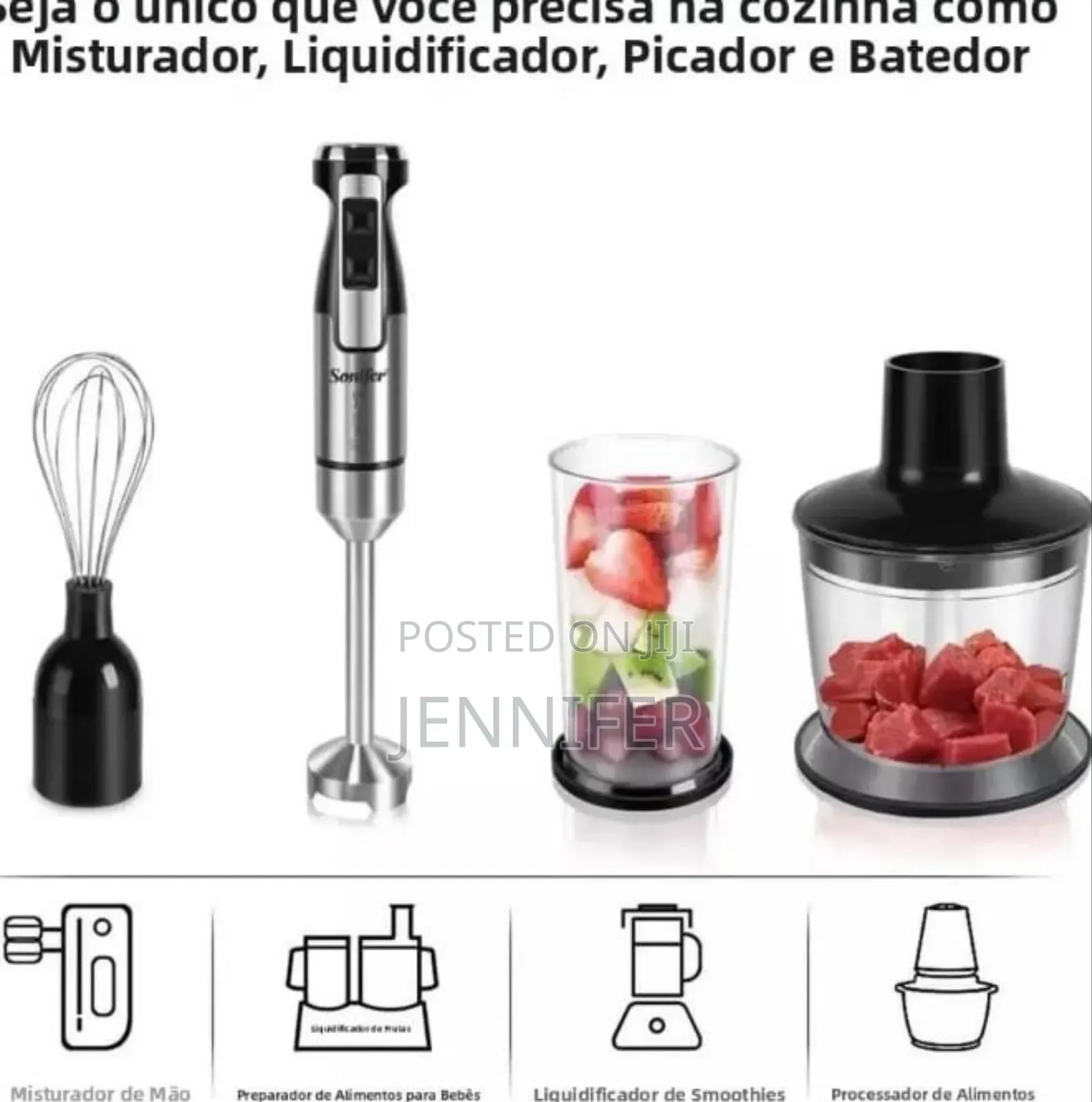 Sonifer 3-in-1 Multifunctional Hand Blender Set.
