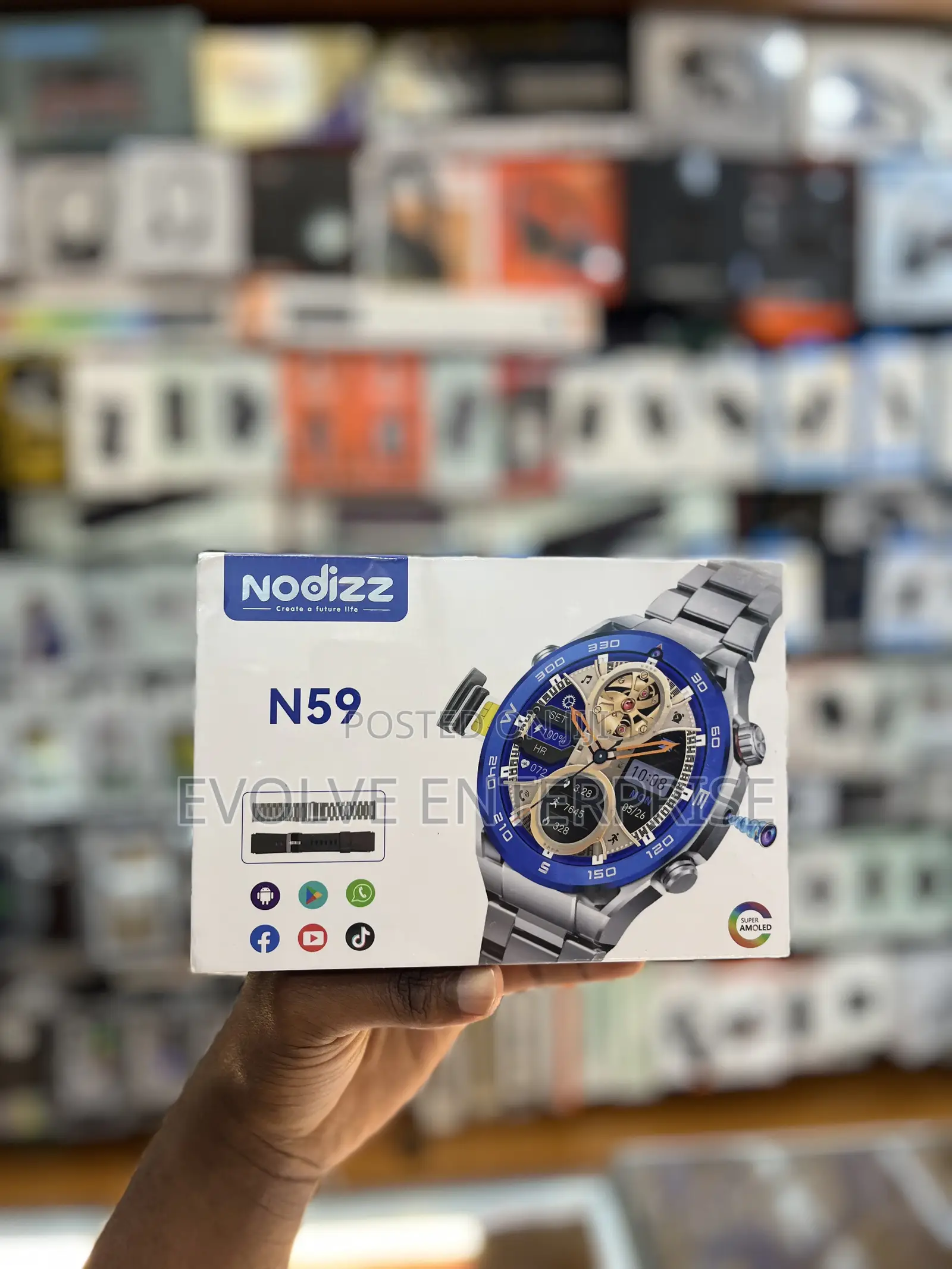 Nodizz N59 Smart Watch With Simcard Tray