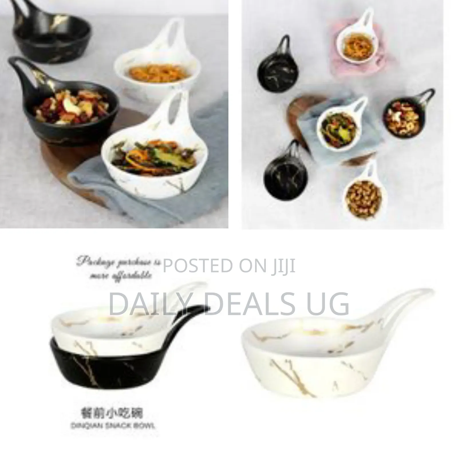 6 Piece of Ceramic Plate Small Round Dessert Salad Fruit Snack Bowl
