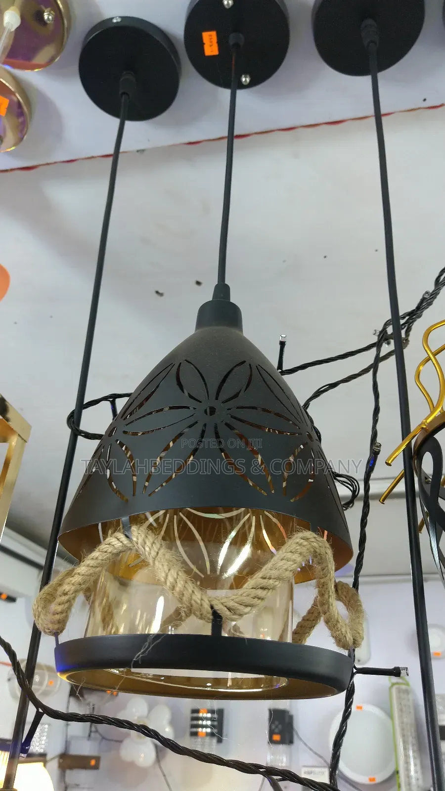 Pendant Lamp (Modern) Metal Black Living Room/Dining Room