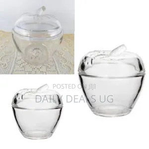 Glass Sugar Bowl Dish - Colorless