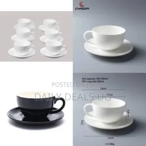 Set of 6 Restaurants and Office Tree Ceramic 350ml Cappuccino Coffee