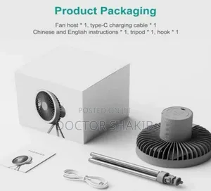New Multifunctional Outdoor Camping Fan With Led Lighting