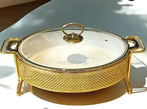 Heavy-duty Ceramic Oval Chafing Dish