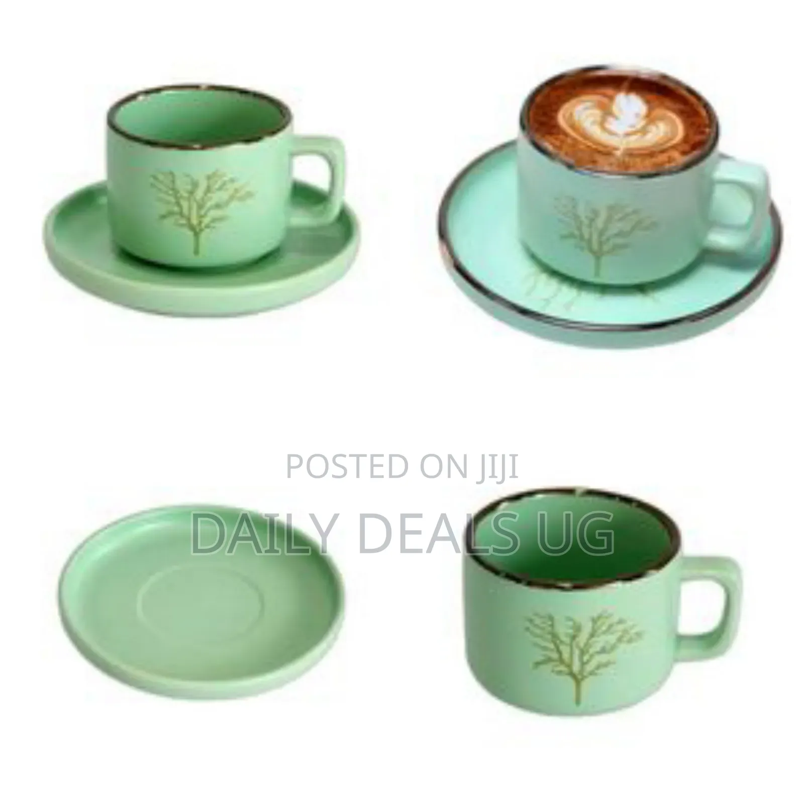 Set of 6 Restaurants and Office Tree Ceramic 350ml Cappuccino Coffee