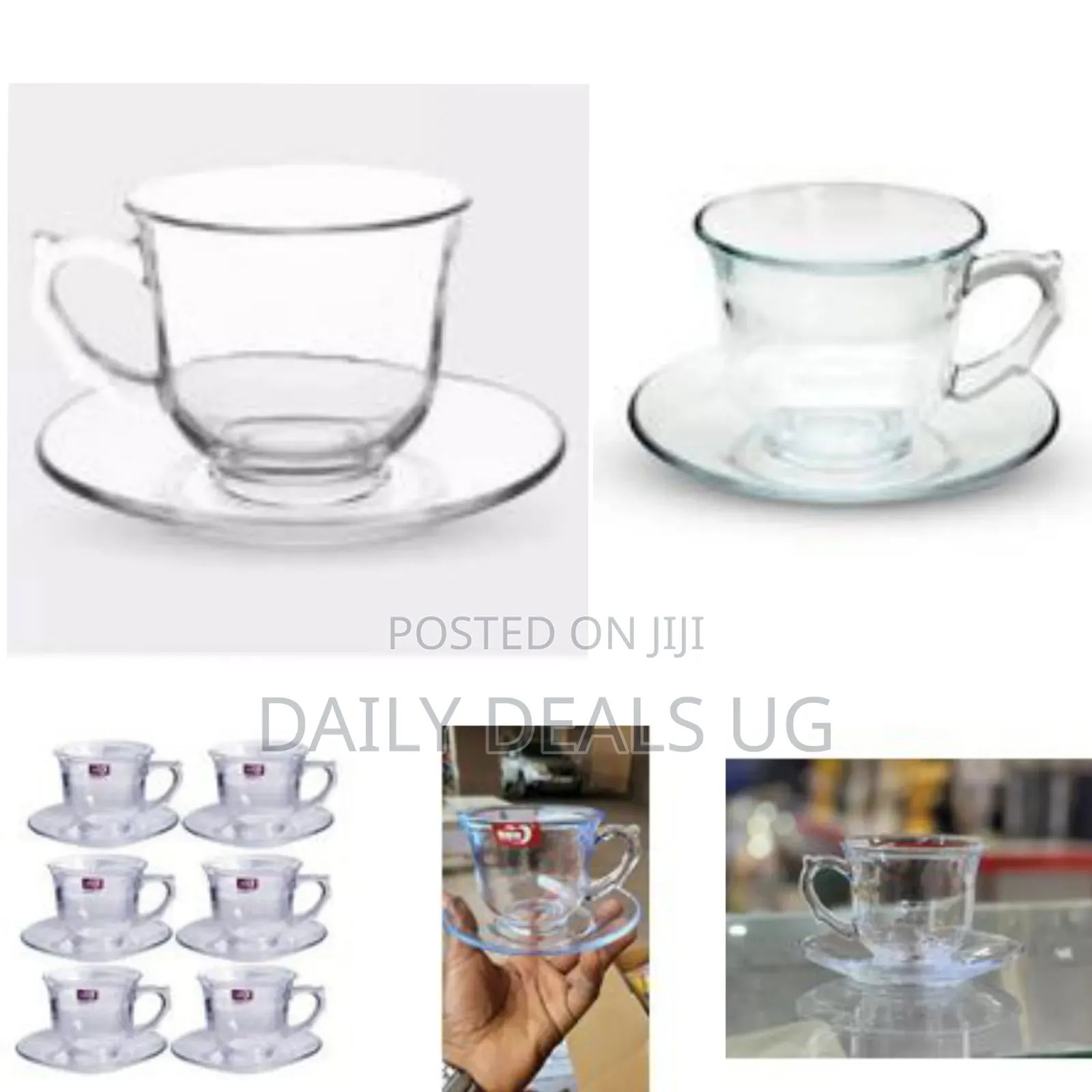 A Glass Cup and Saucer Set, Commonly Used for Serving Tea, Coffee