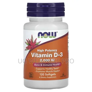 Now Foods, Vitamin D3 2000 D-3, High Potency, 120 Softgels