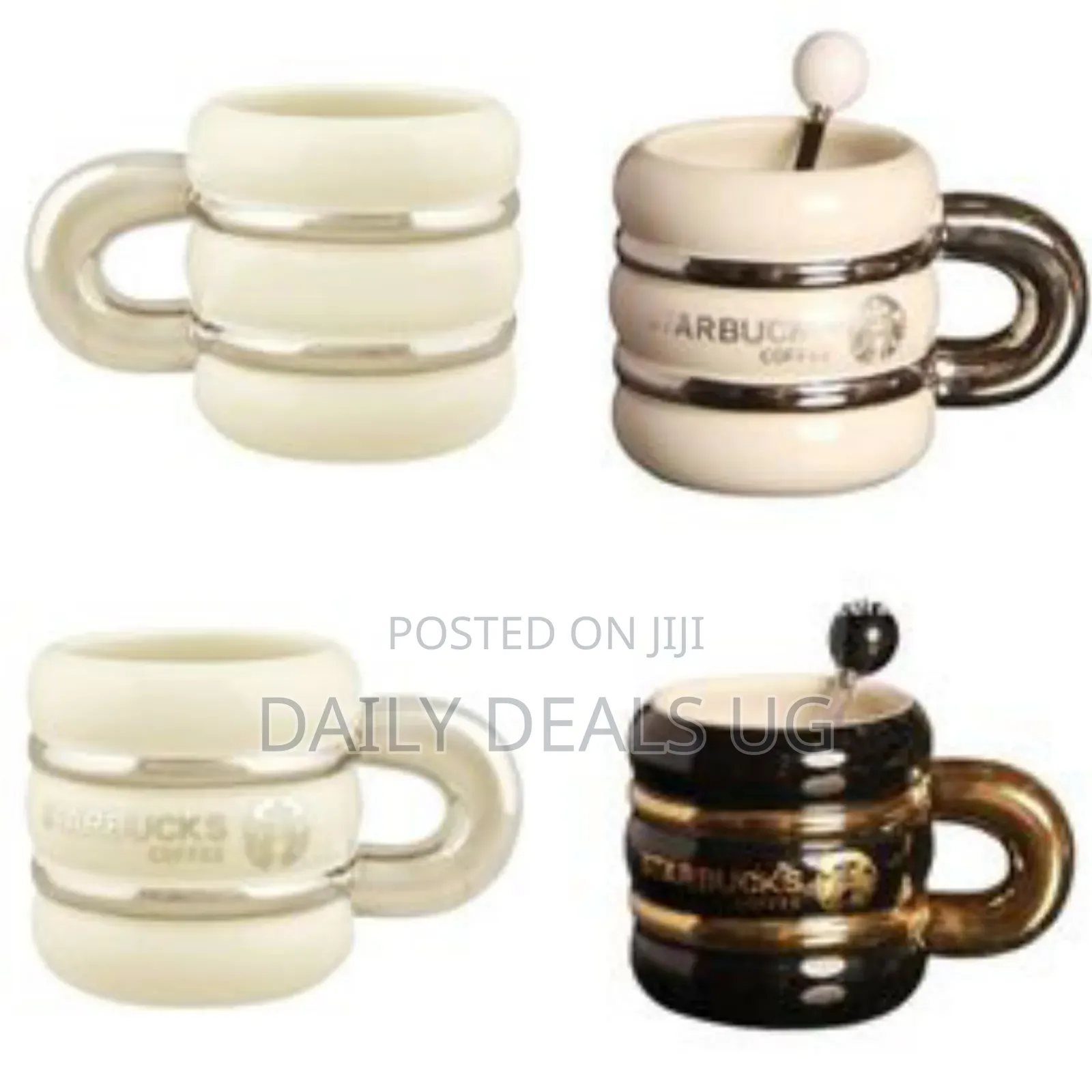 1 Piece Coffee Mug Retro Style Ceramic Breakfast Tea Cup With Spoon