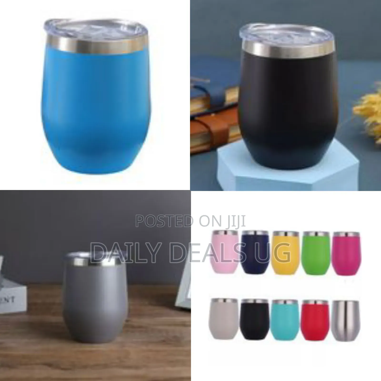 12oz U-Shaped Stainless Steel Thermos Cup Double-Layer Wine Pot Belly