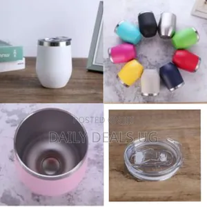 12oz U-Shaped Stainless Steel Thermos Cup Double-Layer Wine Pot Belly