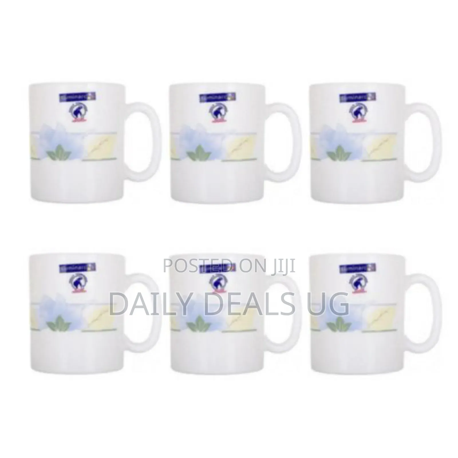 Luminarc 6 Pieces of Luminarc Tea Coffee Mugs Cups-Blue
