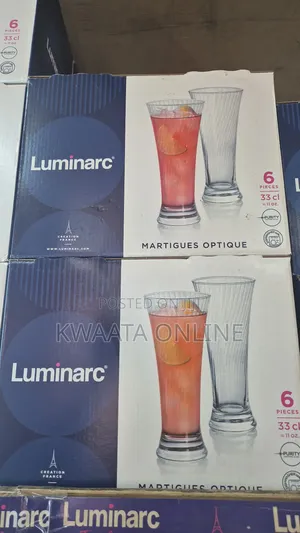 6 Pieces Luminarc Martigues Highball Tumblers 330ml