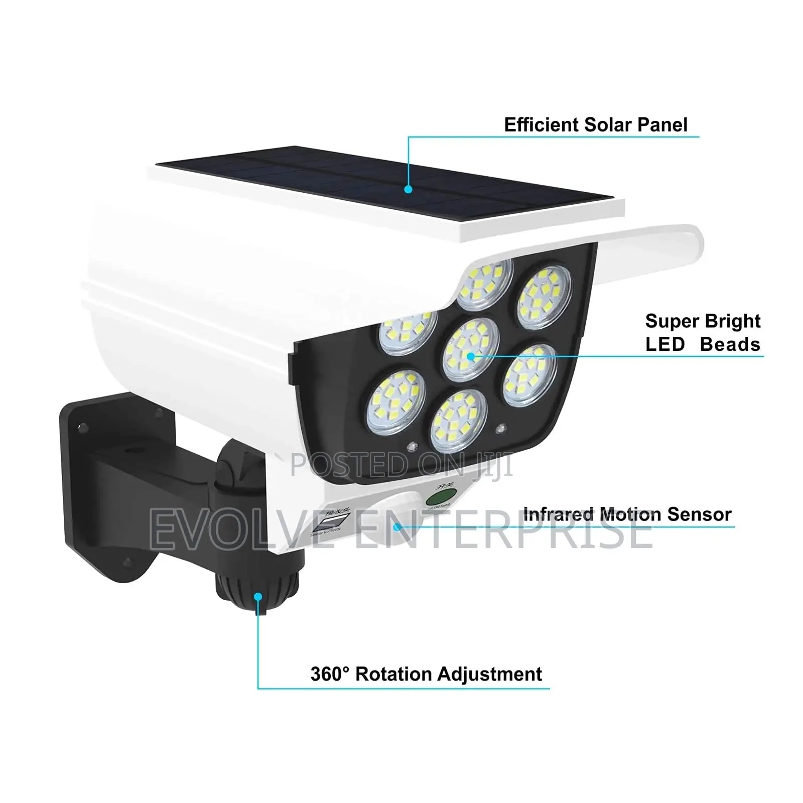Outdoor Motion Sensor Solar Lights 2000 Lumens