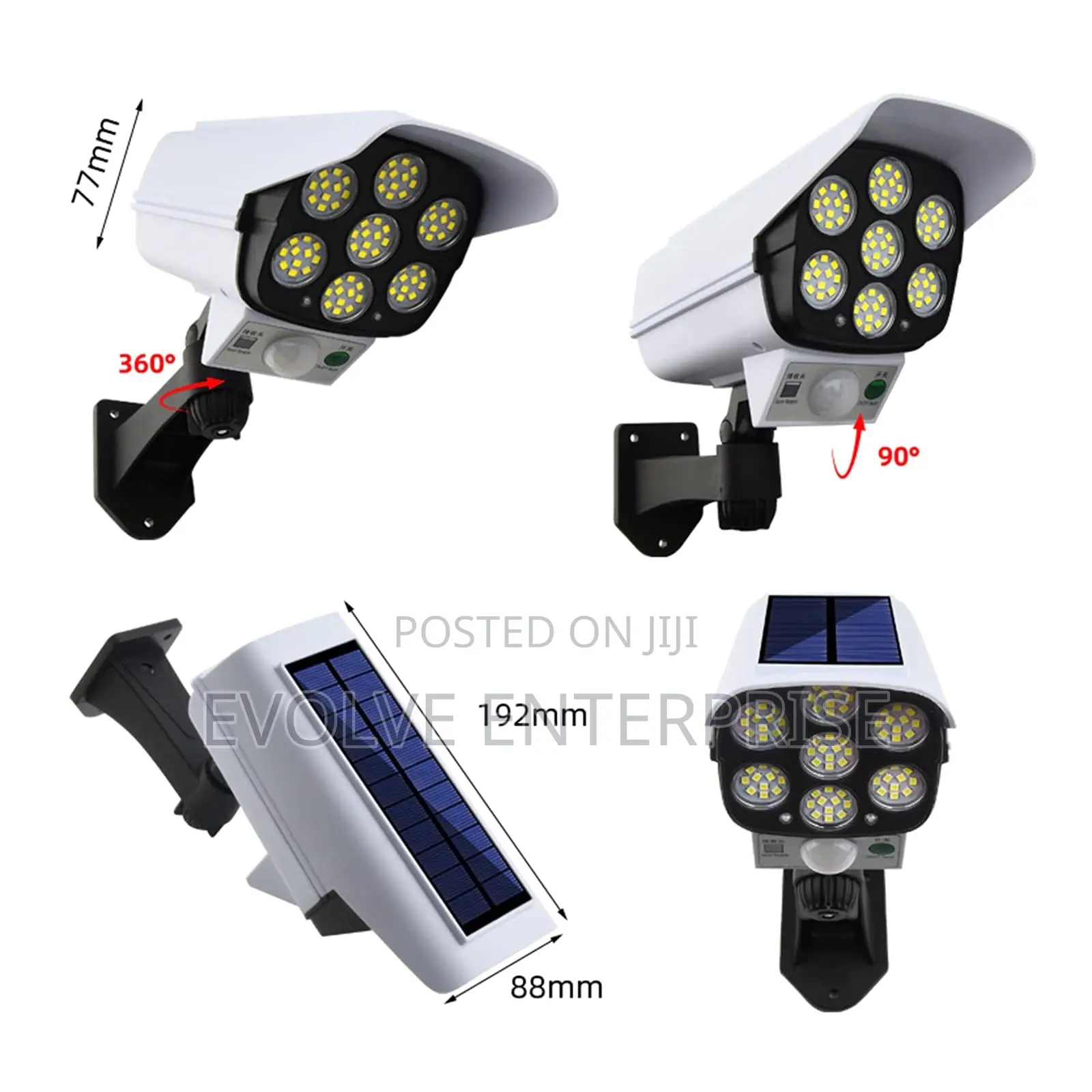 Outdoor Motion Sensor Solar Lights 2000 Lumens