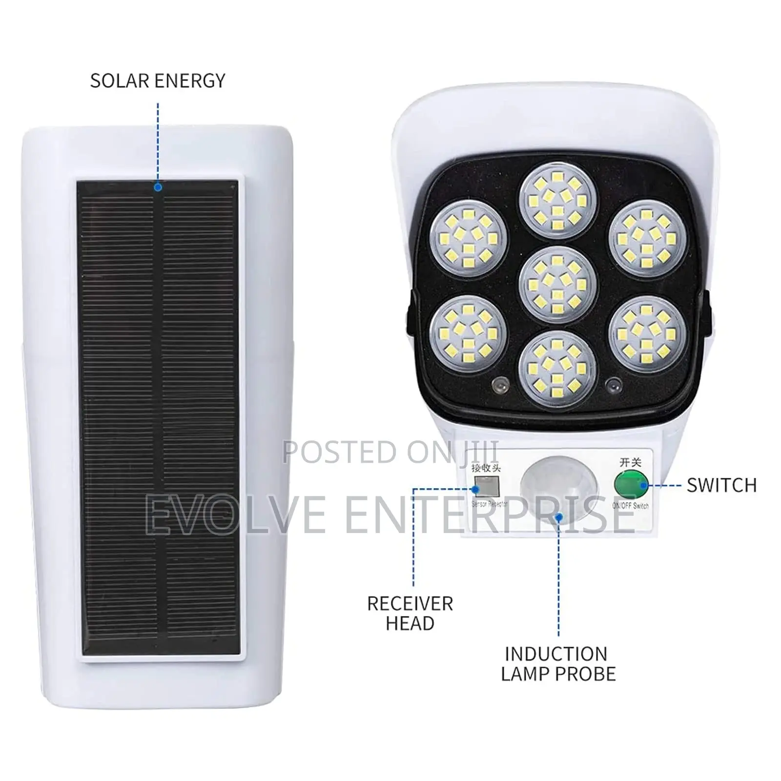 Outdoor Motion Sensor Solar Lights 2000 Lumens