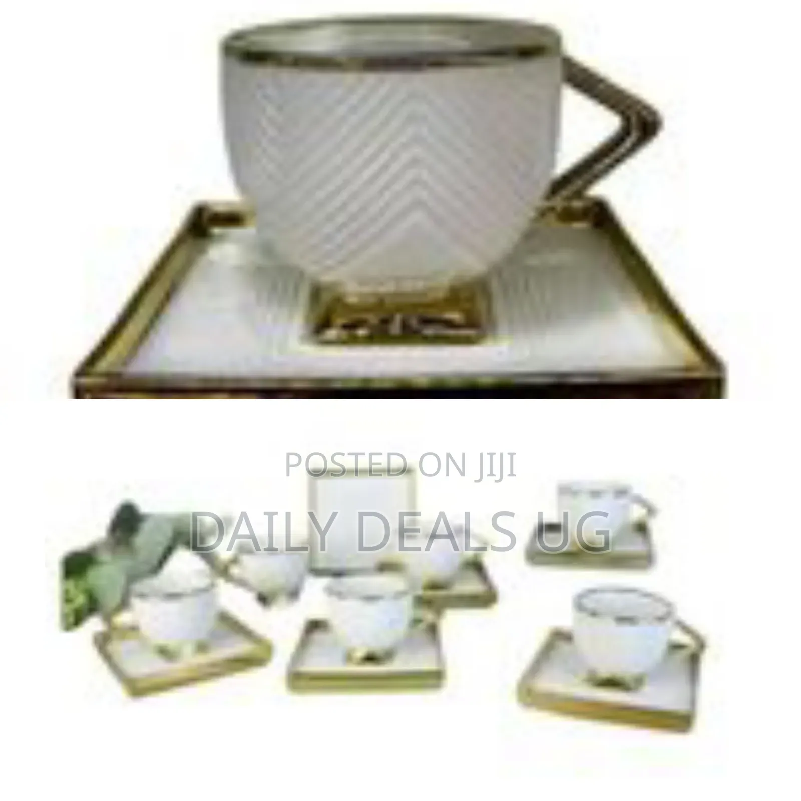 12 Piece Coffee Cup and Saucer Set, Mocha Cups, Espresso Cups Set