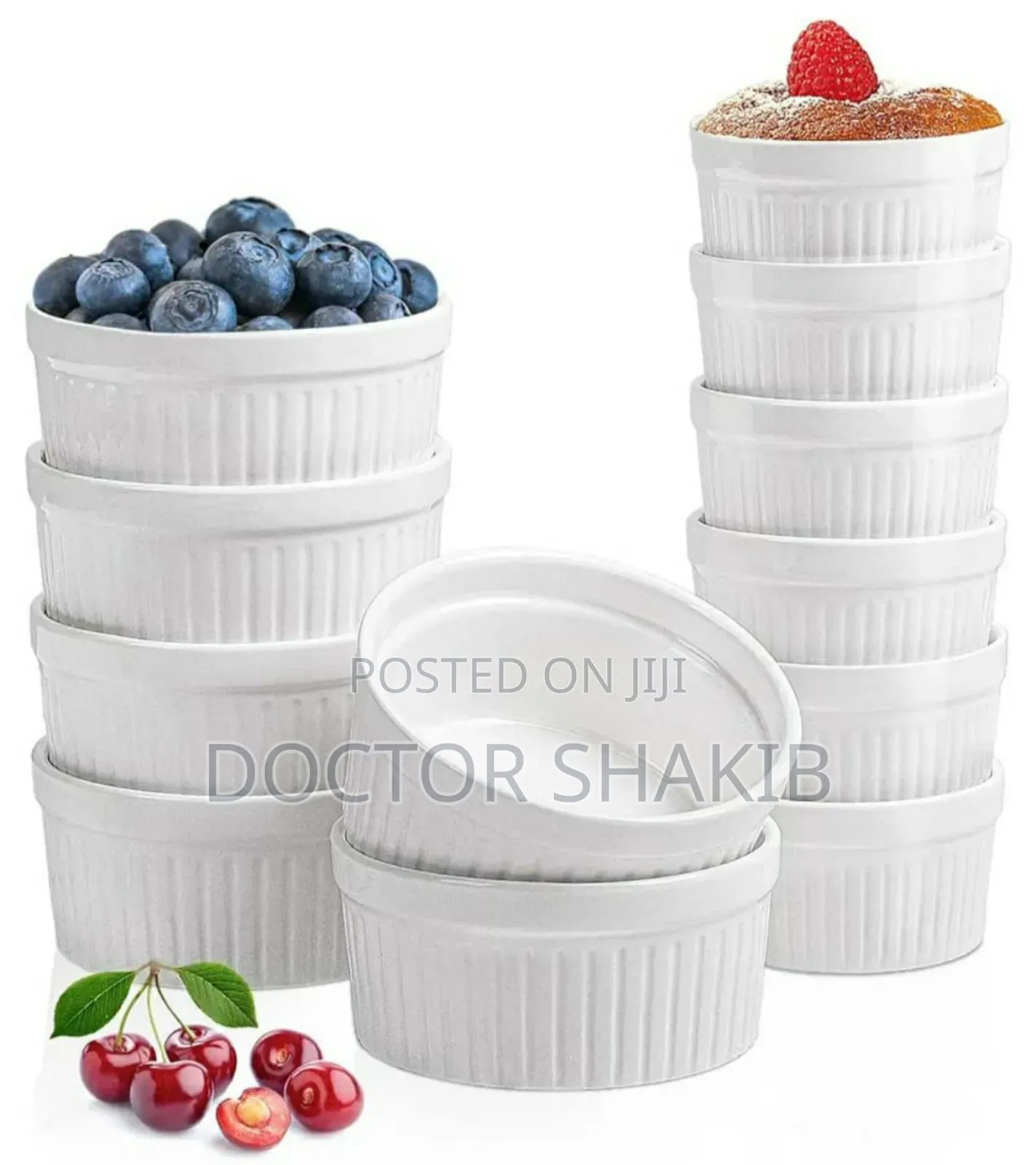 Unique 12pcs 8inch Ramekins Bowls Set