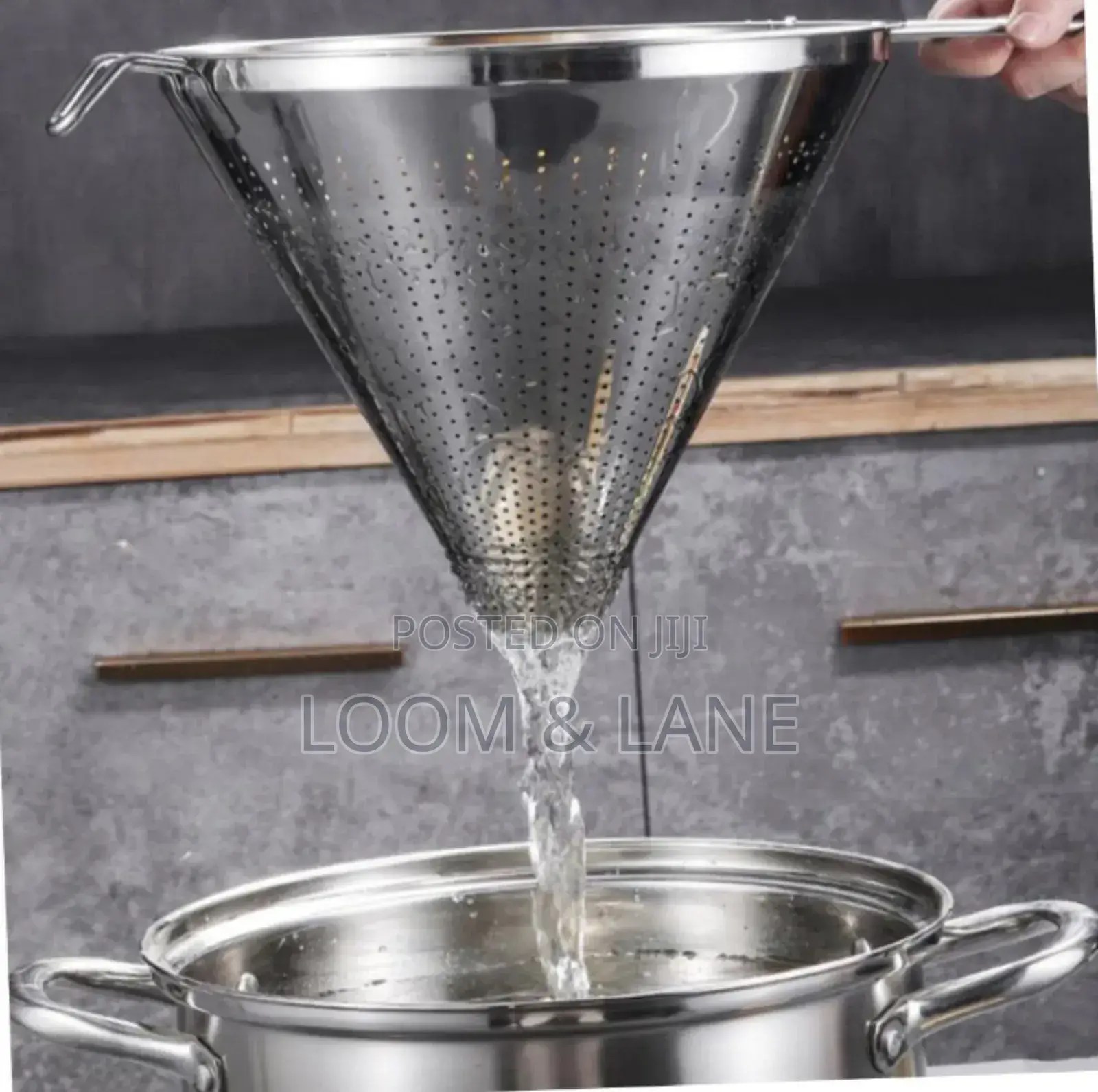 Stainless Steel Funnel With a Built-in Strainer