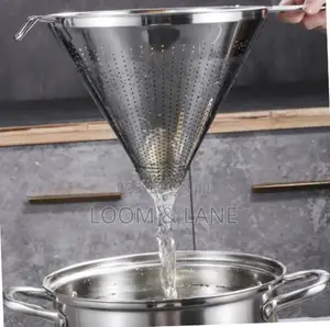 Stainless Steel Funnel With a Built-in Strainer