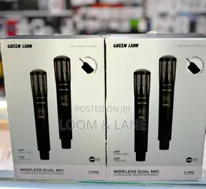 Unique Green Lion Wireless Dual Mic Cordless Microphone