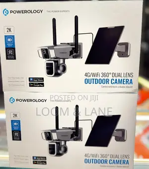 Powerology 4g/Wifi 360° Dual Lens Outdoor Camera