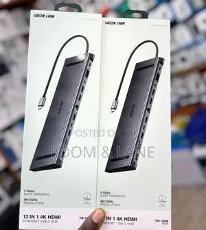 Green Lion 12-in-1 Hdmi Ethernet Usb-C Hub