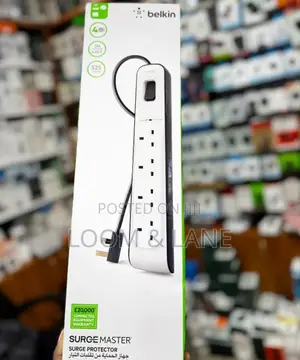 4-Outlet Surge Protection Strip With 2m Power Cord Belkin