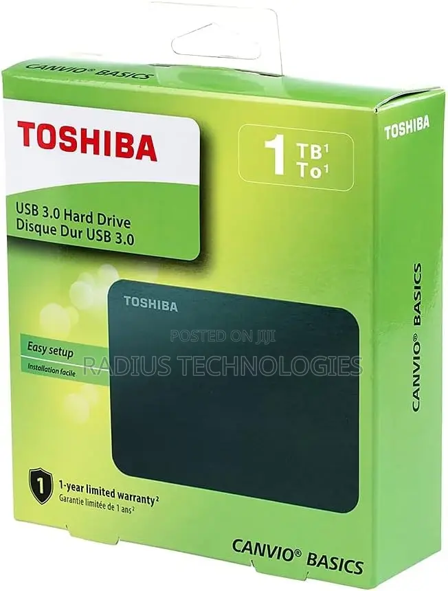 Toshiba Canvio Basics 1tb Portable External Hard Drive Usb 3.0