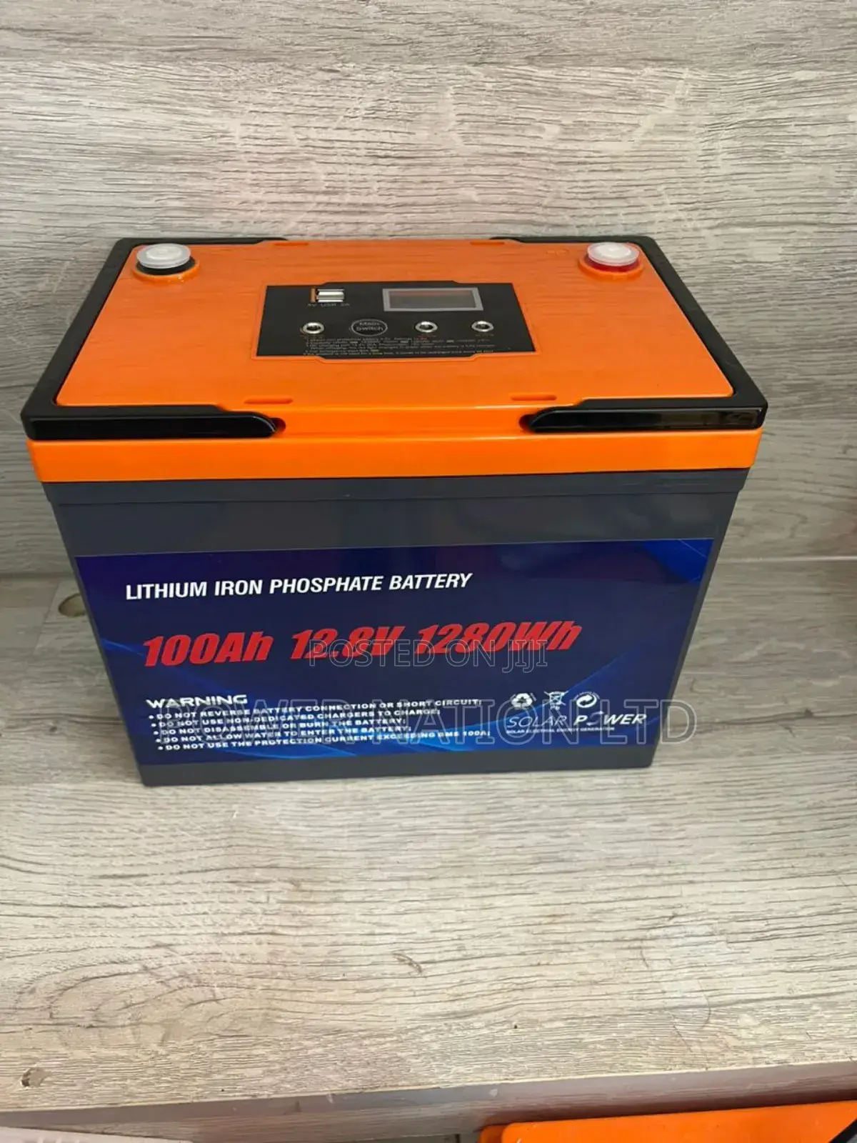 100ah Lithium Iron Phosphate Battery With Desplay