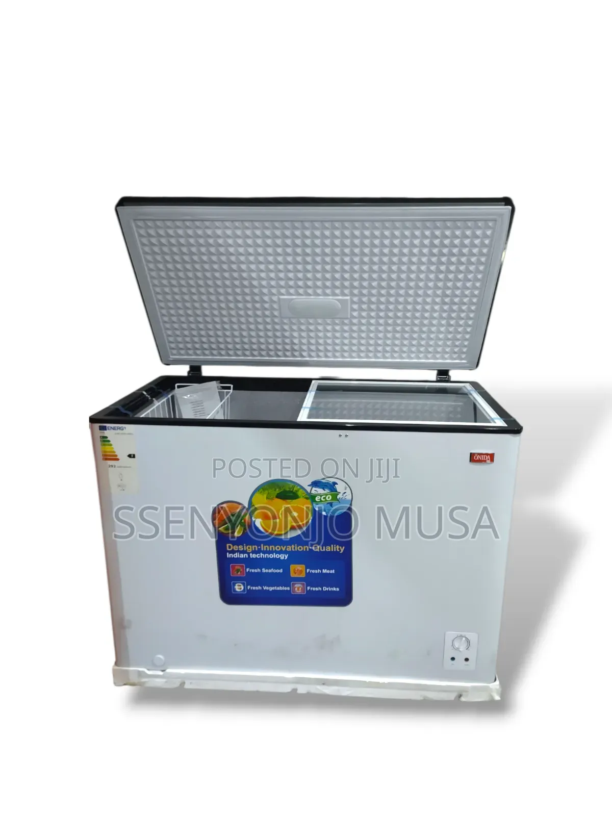 Onida Chest Freezer 420l - 292kwh/Annum, Silver.