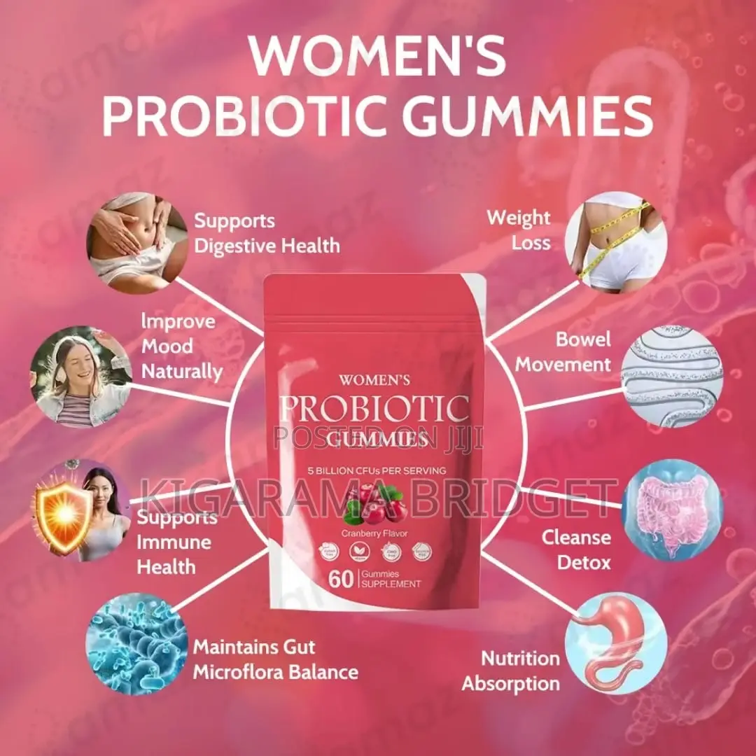 Women’S Probiotic Gummies With Cranberries 60 Gummies