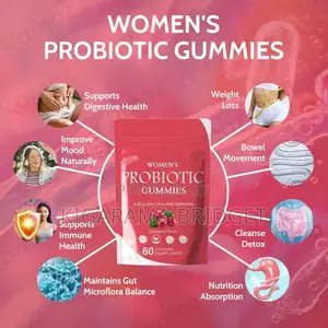 Women’S Probiotic Gummies With Cranberries 60 Gummies