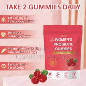 Women’S Probiotic Gummies With Cranberries 60 Gummies
