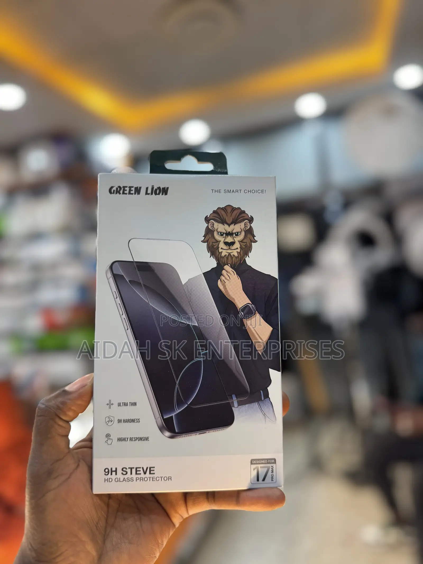 Green Lion 9h Steve Privacy Glass Protector - Clear