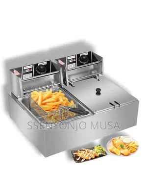 Nima Japan Og-df03 Electric Double Deep Fryer - 5000w, 2 X 2500w