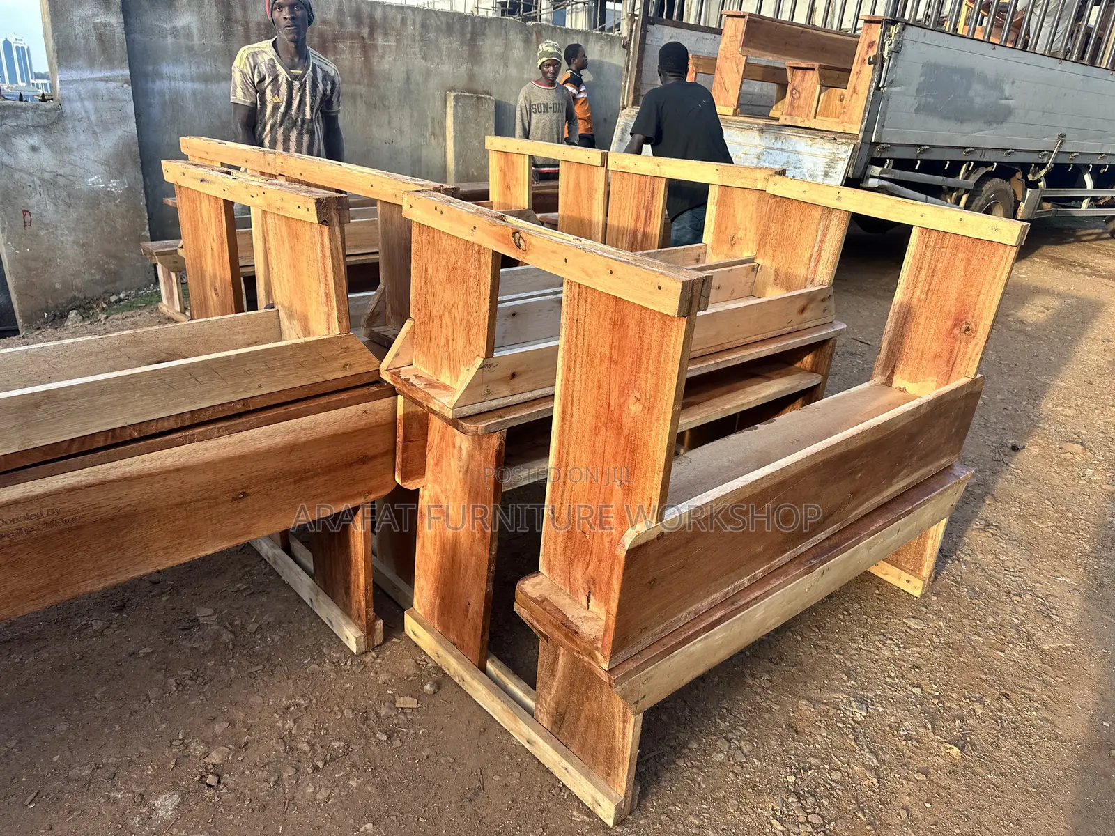 Wooden School Desks