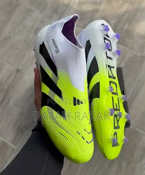 Original Green/White Adidas Predator Elite Laceless Football Boots