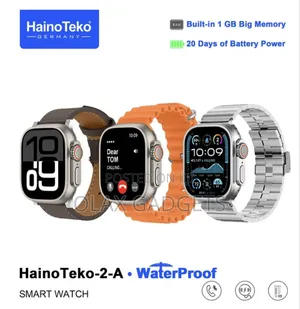 Hainoteko-2-a Waterproof Smartwatch Amoled Display 3 Pair Straps