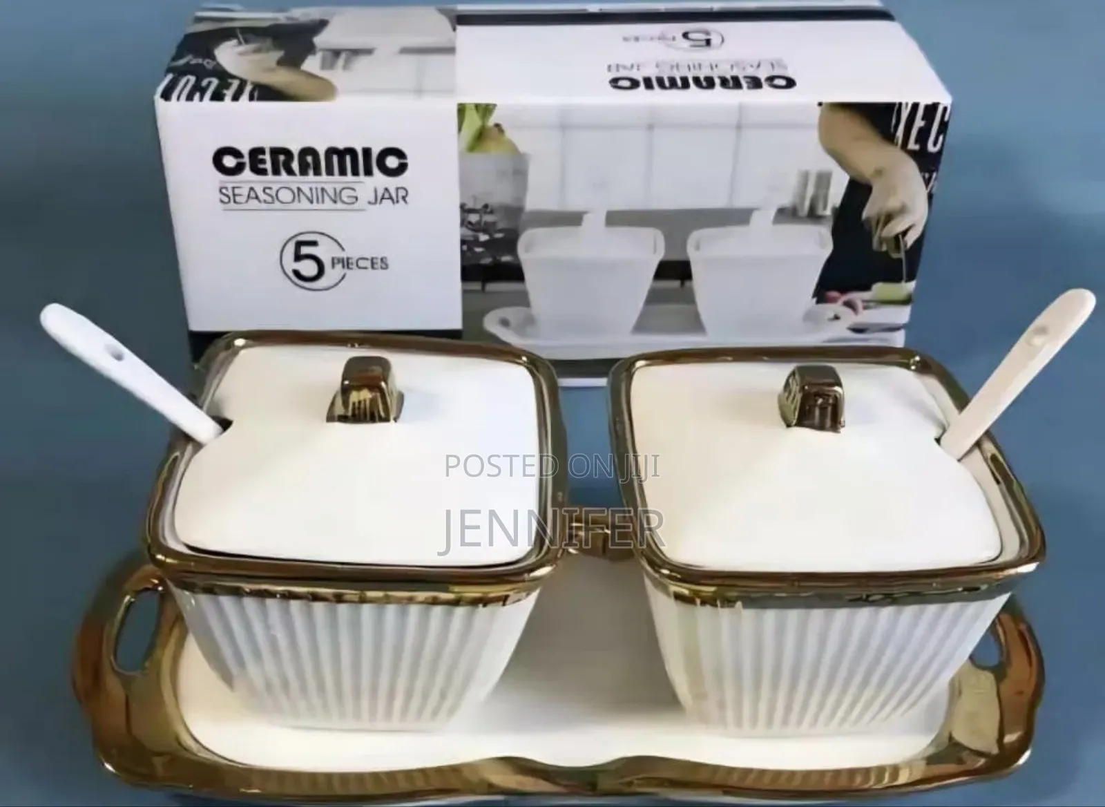 Set of Ceramic Seasoning Jars