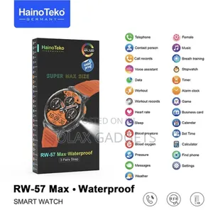 Hainoteko Rw-57 Max Waterproof Smartwatch With Large Screen Amoled