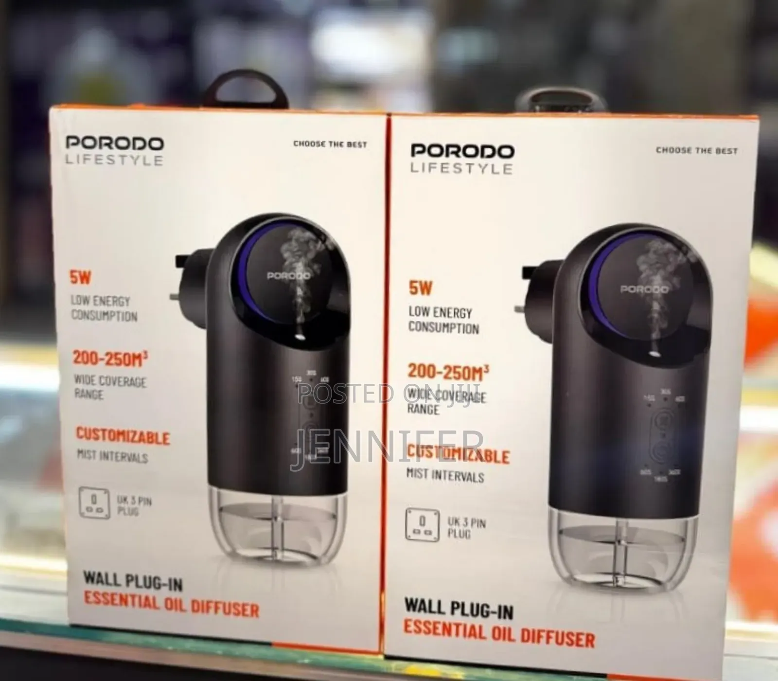 Porodo Lifestyle Wall Plug-in Essential Oil Diffuser