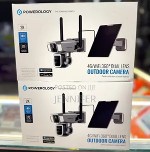Powerology 4g/Wifi 360° Dual Lens Outdoor Camera