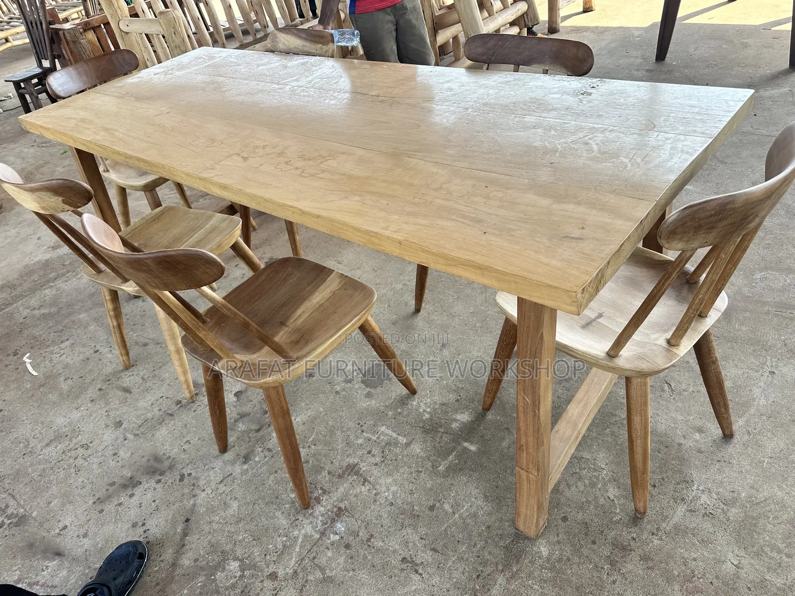 Rustic Solid Dining Set