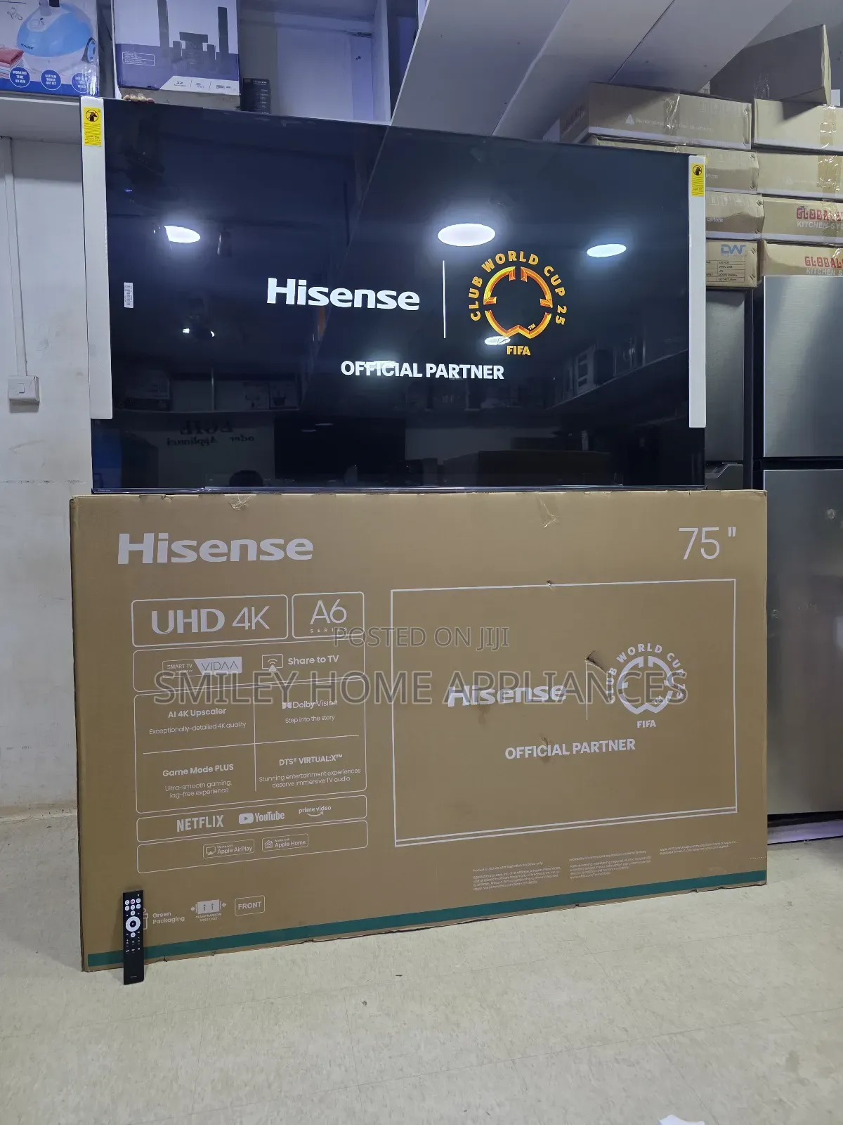 Newly Restocked Hisense 75a6n/Q 75inches Vidaa Smart Tv at 20% Discount