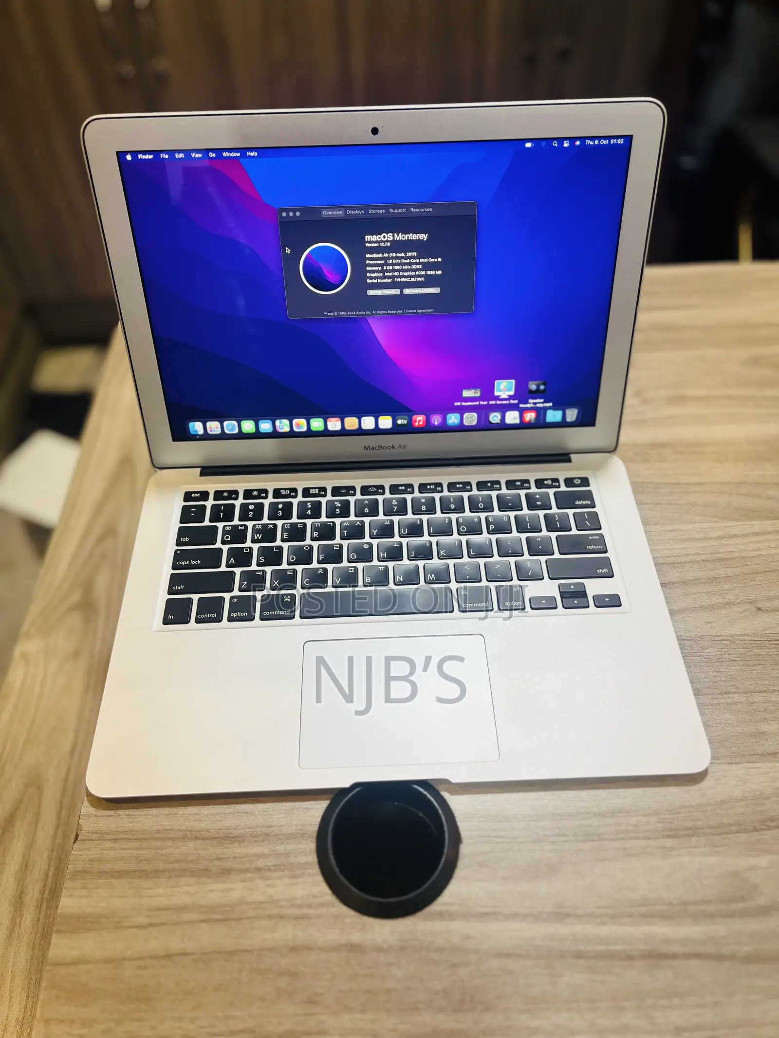Laptop Apple MacBook Air 2017 8GB Intel Core I5 eMMC 128GB